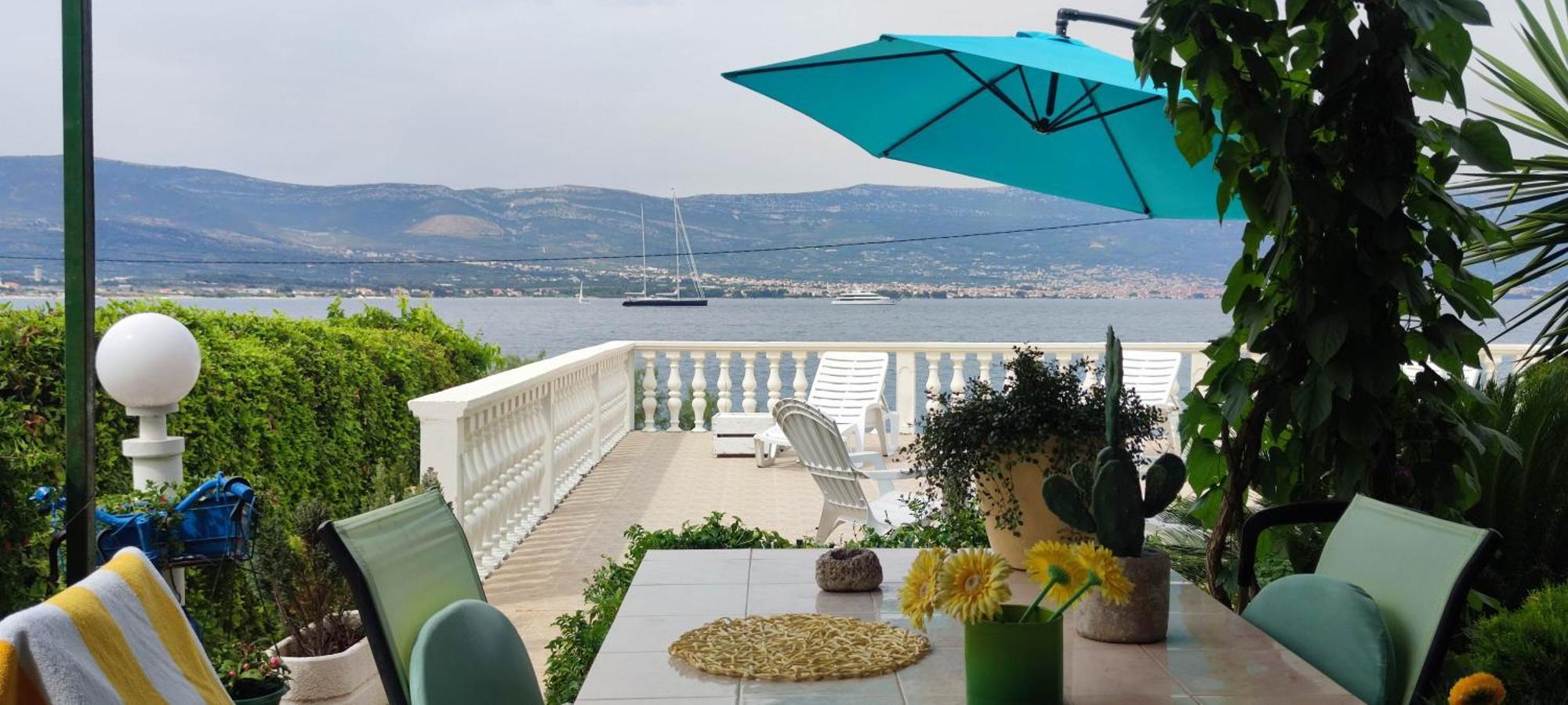 Villa Fjaba - By The Sea - With The Big Terraces & Great Sea View Trogir Exterior photo